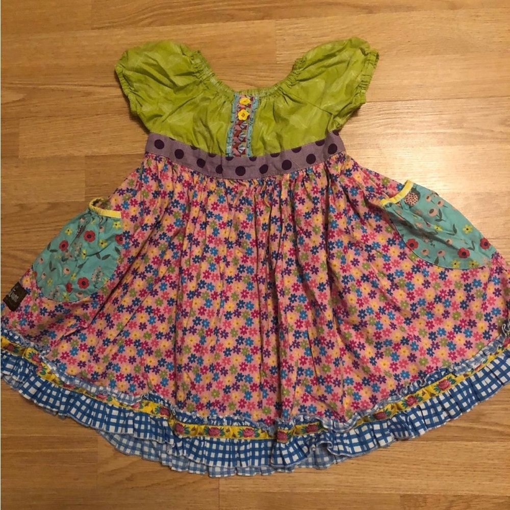 “Matilda Jane” Platinum Dress/Tunic Size 6 in great condition
